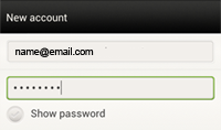 Enter the email address of the email you are adding. Enter the password of the email you are adding.