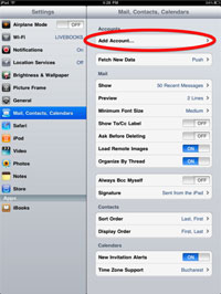 Select "Add Account...".