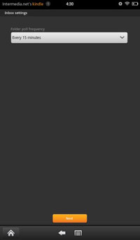 Fill "Give this account a name" field with the email address you are adding. Fill the "Your name" field with your first and last name. Select "Done".