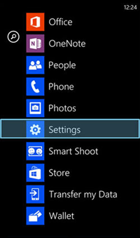 Select "Settings".