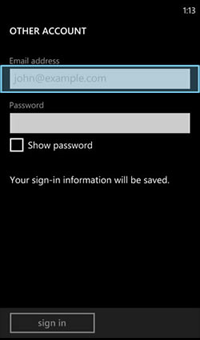 Fill "Email address" field with the email address you are adding.
