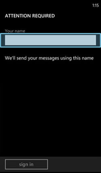Fill "Your name" field with your first and last name.